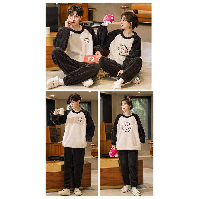 ペア パジャマ もこもこ メンズ レディース 着る毛布 フパジャマ ルームウェア 上下セットナイトウェア カップル 寝間着 冬 あったか 裏起毛 可愛い 