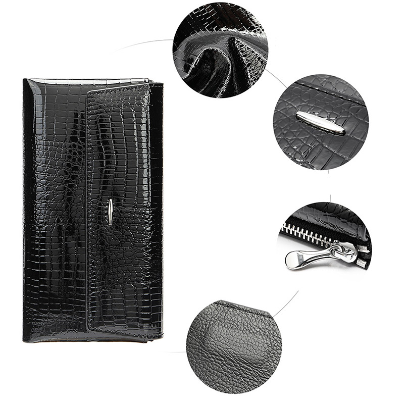 長財布 レディース 薄い スリム パステル クロコダイル柄 レザー ビジネス 大容量 シンプル 型押し 大人 オフィス 財布 かわいい 