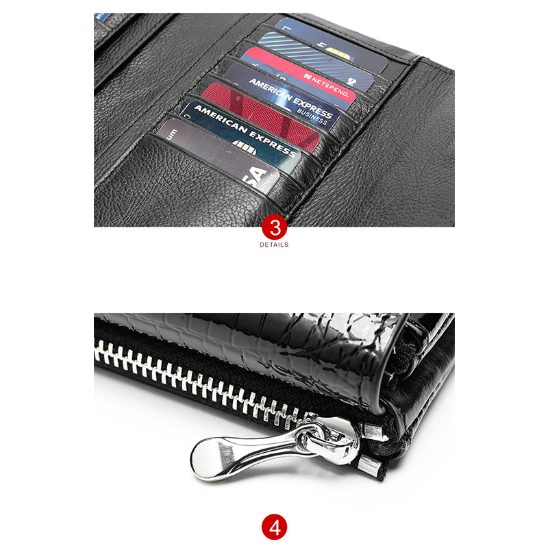 長財布 レディース 薄い スリム パステル クロコダイル柄 レザー ビジネス 大容量 シンプル 型押し 大人 オフィス 財布 かわいい 