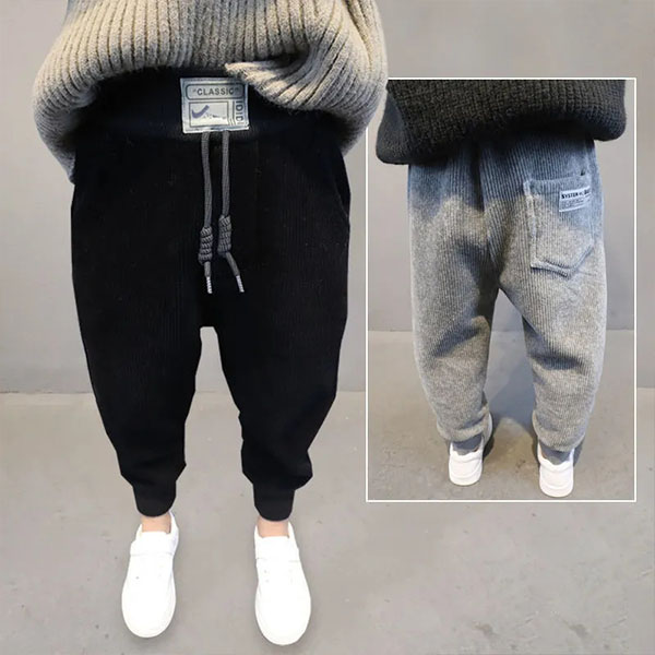 キッズ 男の子 裏起毛パンツ 厚手 子供服 ロングパンツ 長ズボン お出かけ カジュアル 防寒 暖かい ボコーデュロイパンツ ゆったり あったか もこもこ 