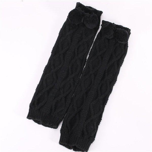 レッグウォーマー レディース 厚手 ポンポン 防寒対策 ロング丈 長め おしゃれ 柔らかい サ暖かい 足首ウォーマー シンプル 温め 