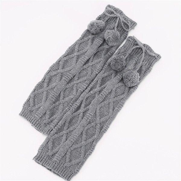 レッグウォーマー レディース 厚手 ポンポン 防寒対策 ロング丈 長め おしゃれ 柔らかい サ暖かい 足首ウォーマー シンプル 温め 