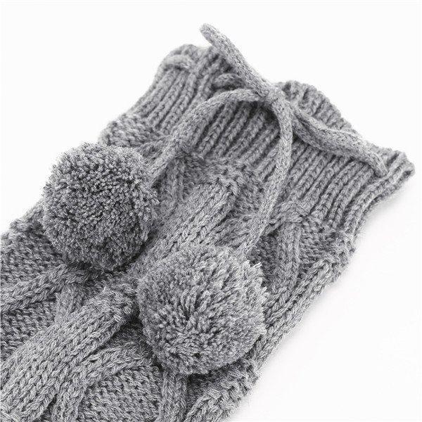 レッグウォーマー レディース 厚手 ポンポン 防寒対策 ロング丈 長め おしゃれ 柔らかい サ暖かい 足首ウォーマー シンプル 温め 