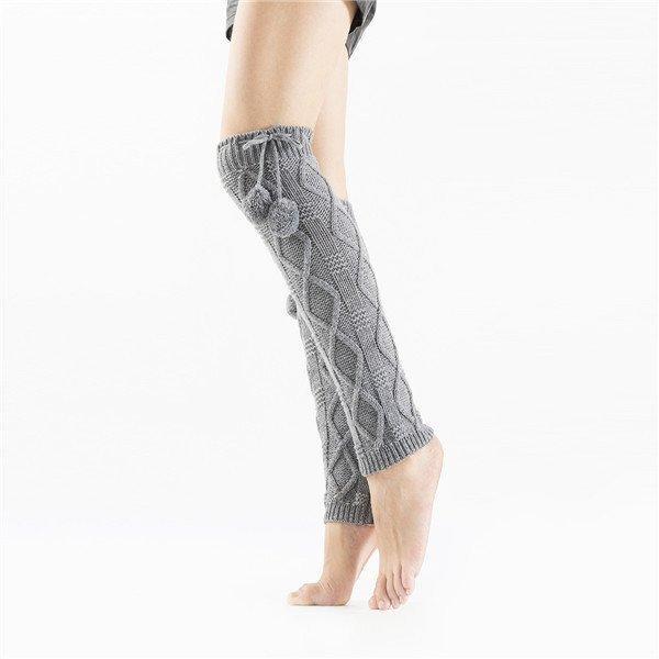 レッグウォーマー レディース 厚手 ポンポン 防寒対策 ロング丈 長め おしゃれ 柔らかい サ暖かい 足首ウォーマー シンプル 温め 