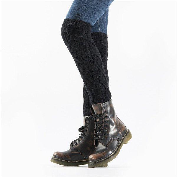 レッグウォーマー レディース 厚手 ポンポン 防寒対策 ロング丈 長め おしゃれ 柔らかい サ暖かい 足首ウォーマー シンプル 温め 