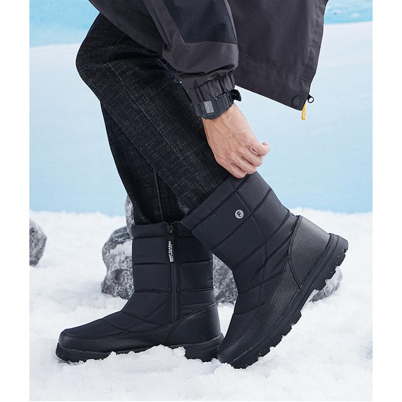 スノーブーツ 裏起毛 メンズ レディース スノーウィンターブーツ 男女兼用 撥水 厚底 防滑 防寒 冬用 暖かい 雪 