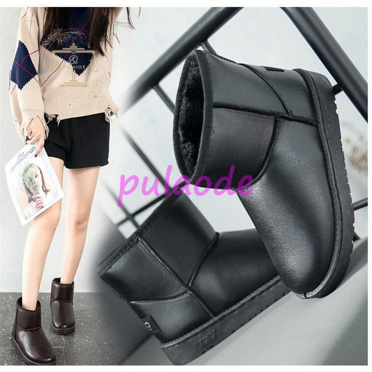 レディース スムース モカシンショートブーツ 裏ボア 裏起毛 ワークブーツ 裏起毛 秋 2021 冬ファー ファー付き 防寒靴 