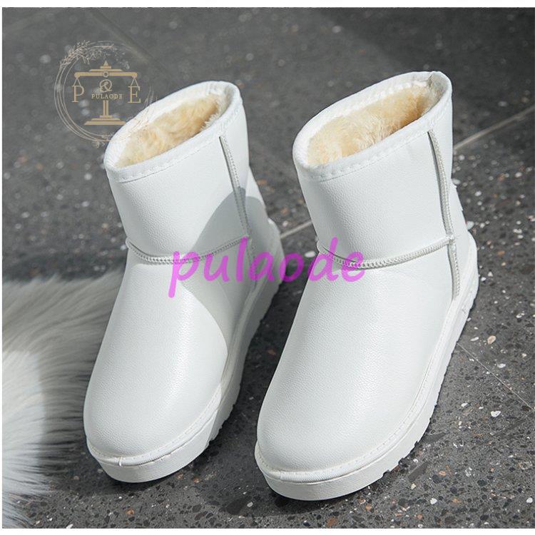 レディース スムース モカシンショートブーツ 裏ボア 裏起毛 ワークブーツ 裏起毛 秋 2021 冬ファー ファー付き 防寒靴 