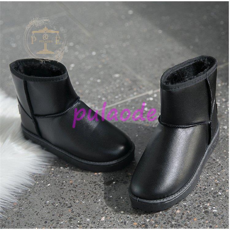レディース スムース モカシンショートブーツ 裏ボア 裏起毛 ワークブーツ 裏起毛 秋 2021 冬ファー ファー付き 防寒靴 