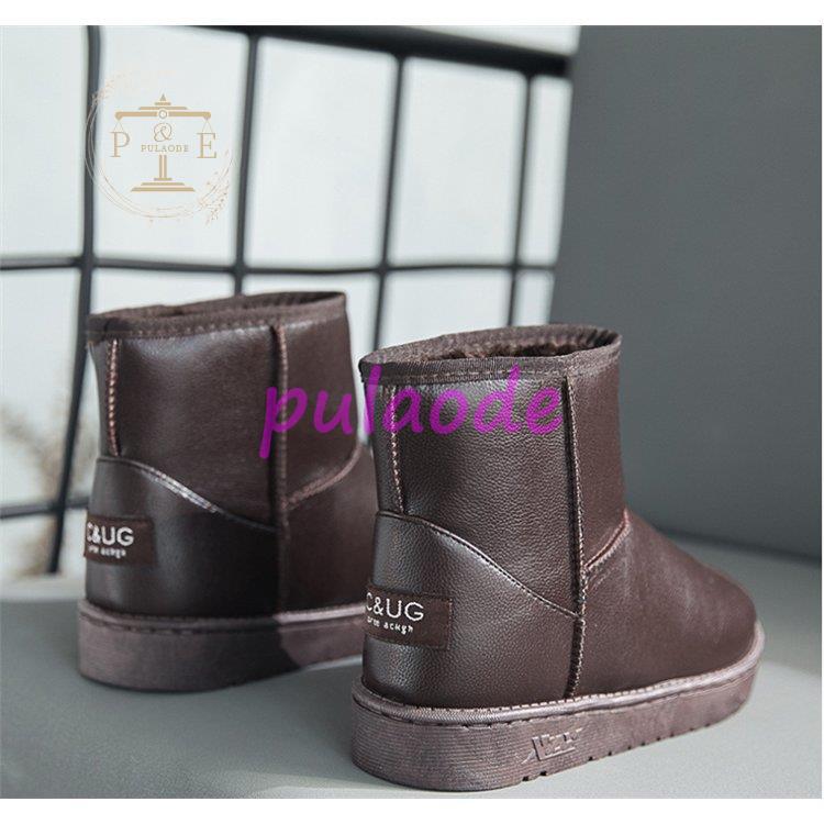 レディース スムース モカシンショートブーツ 裏ボア 裏起毛 ワークブーツ 裏起毛 秋 2021 冬ファー ファー付き 防寒靴 