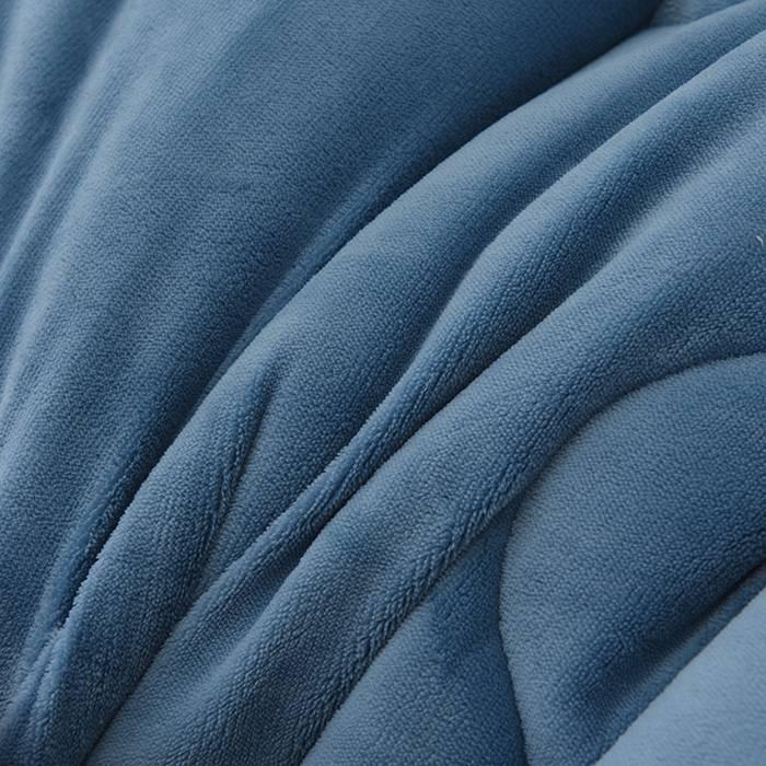 毛布布団 シープボア 掛け布団 ダブル 中綿入り ボア 毛布ふとん あたたか フランネル おしゃれ 冬 厚手 無地 北欧 ふわふわ 