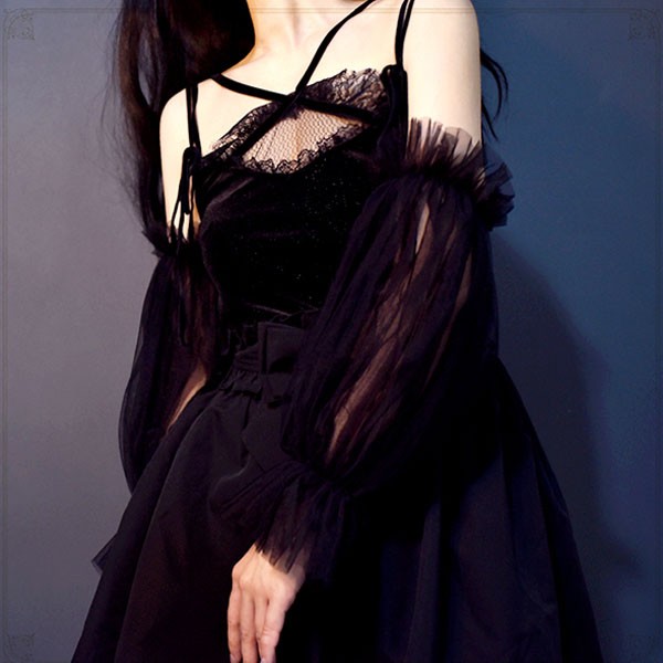 付け袖 二の腕 アームカバー ふわふわつけ袖 ゴム留め ソフトチュール レディース 隠す パーティードレス用 二の腕 ボレロ 