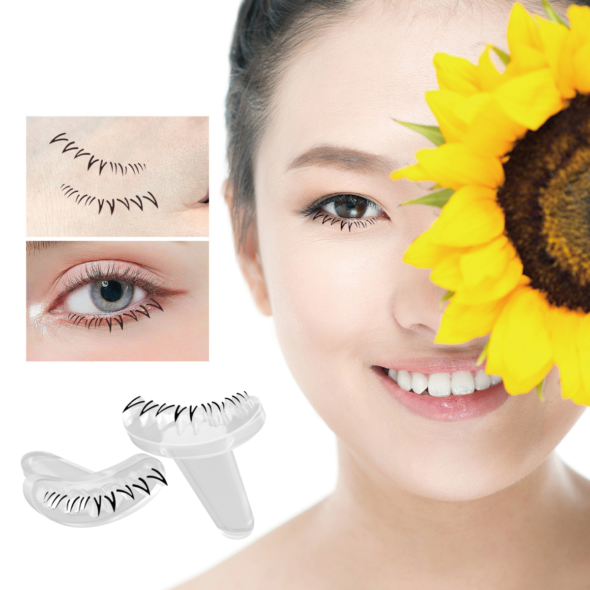 下まつげスタンプ 新体験 つけまつげ スタンプ 簡単 繰返し使用 まつ毛 コスメ商品 