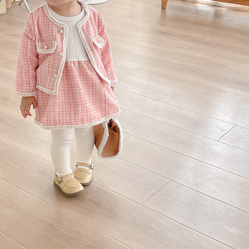 入学式 入園式 女の子 ワンピース 3歳 5歳 スーツ 90 小学生 子供 冬 保育園 きれいめ ジャケット フォーマル ツイード 結婚式 おしゃれ 長袖 80 70 子供服 