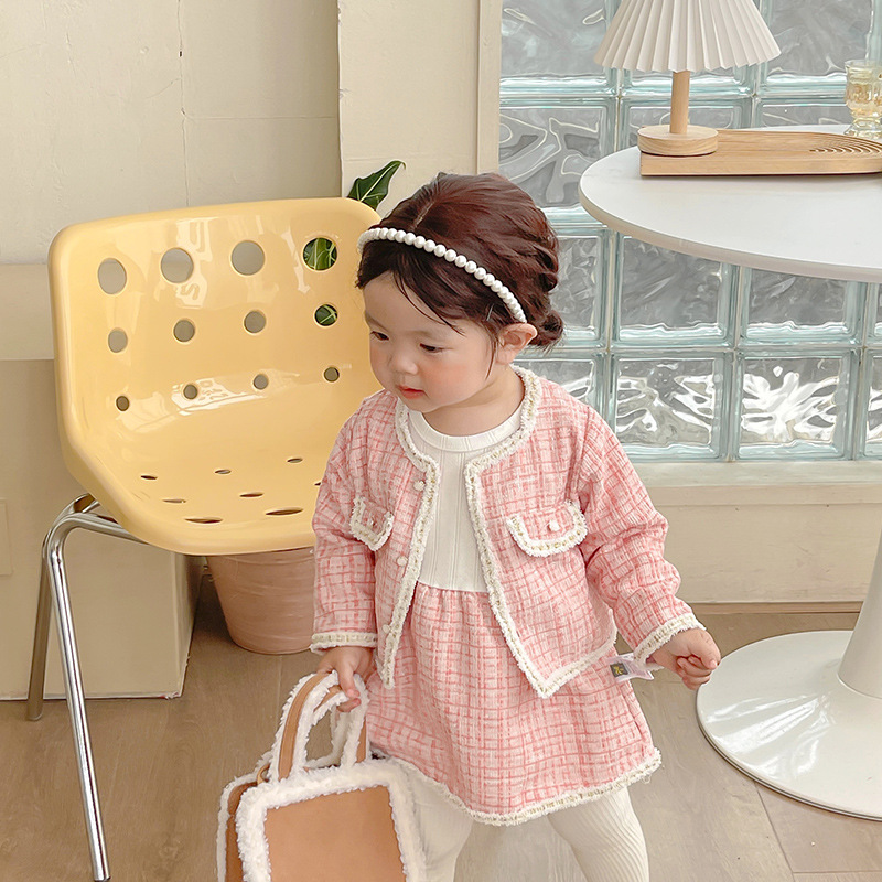 入学式 入園式 女の子 ワンピース 3歳 5歳 スーツ 90 小学生 子供 冬 保育園 きれいめ ジャケット フォーマル ツイード 結婚式 おしゃれ 長袖 80 70 子供服 