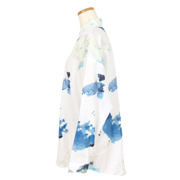 柄シャツ アースアート 長袖シャツ オーバーサイズ ペイント 絵の具 コスチューム 秋服 春服 衣装 シャツ 個性的 大きいサイズ 韓国ファッション ダンス 