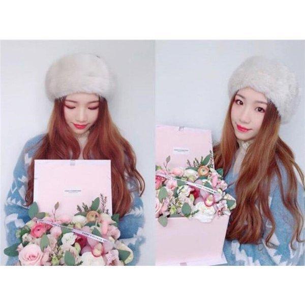 ロシアハット レディース 帽子 高級感 ハット 防寒 ※トップなし ふわふわ 防寒 ファー ロシア帽 ファー ロシアンハット フェイク 