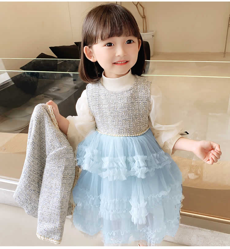 スーツ 女の子 ワンピース 入園 入学式 卒園式 長袖 チュールスカート 子供 フォーマル 上着 子供服 小学生 ツイード おしゃれ 卒業式 きれいめ キッズ 結婚式 