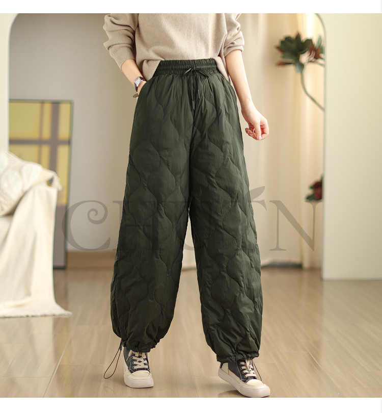 ダウンパンツ 中綿パンツ レディース ボ防寒ダウンパンツ暖かい お出かけ部屋着 着回し４０代５０代 パンツ ロングパンツ ダウンパンツ 