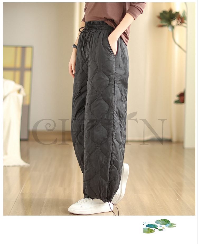 ダウンパンツ 中綿パンツ レディース ボ防寒ダウンパンツ暖かい お出かけ部屋着 着回し４０代５０代 パンツ ロングパンツ ダウンパンツ 