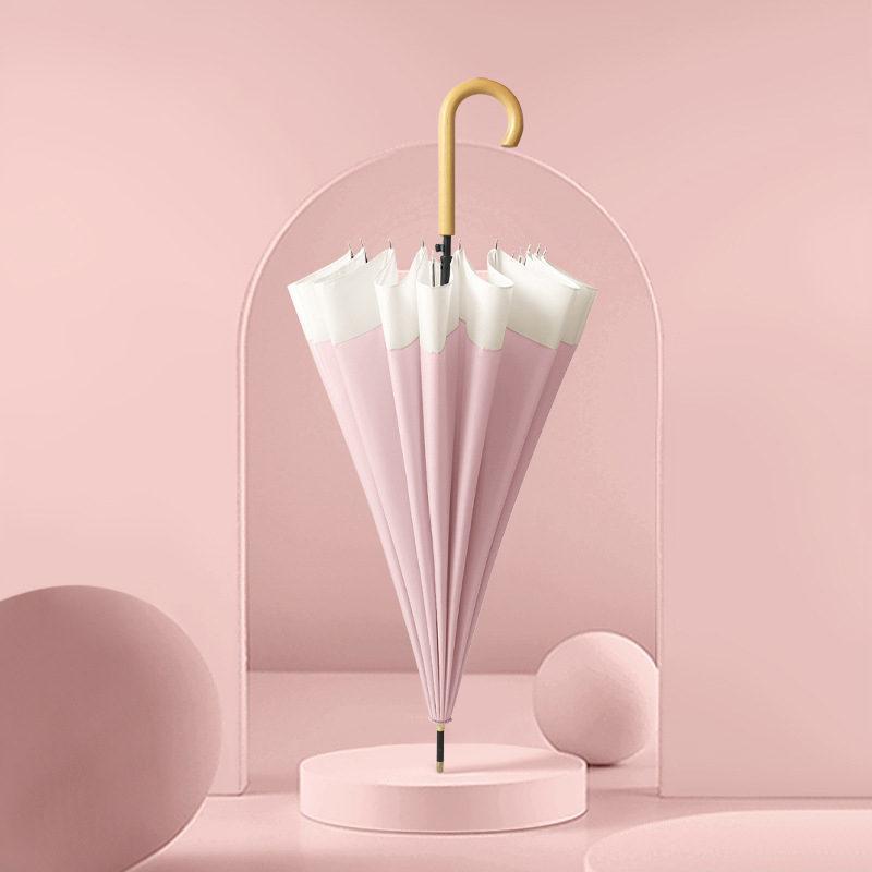 傘 雨傘 レディース 長傘 16本骨 雨具 丈夫 婦人傘 シンプル 高校生 贈り物 かさ 大学生 レディース かわいい きれいめ カサ おしゃれ 