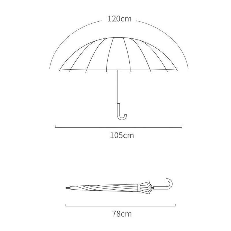 傘 雨傘 レディース 長傘 16本骨 雨具 丈夫 婦人傘 シンプル 高校生 贈り物 かさ 大学生 レディース かわいい きれいめ カサ おしゃれ 