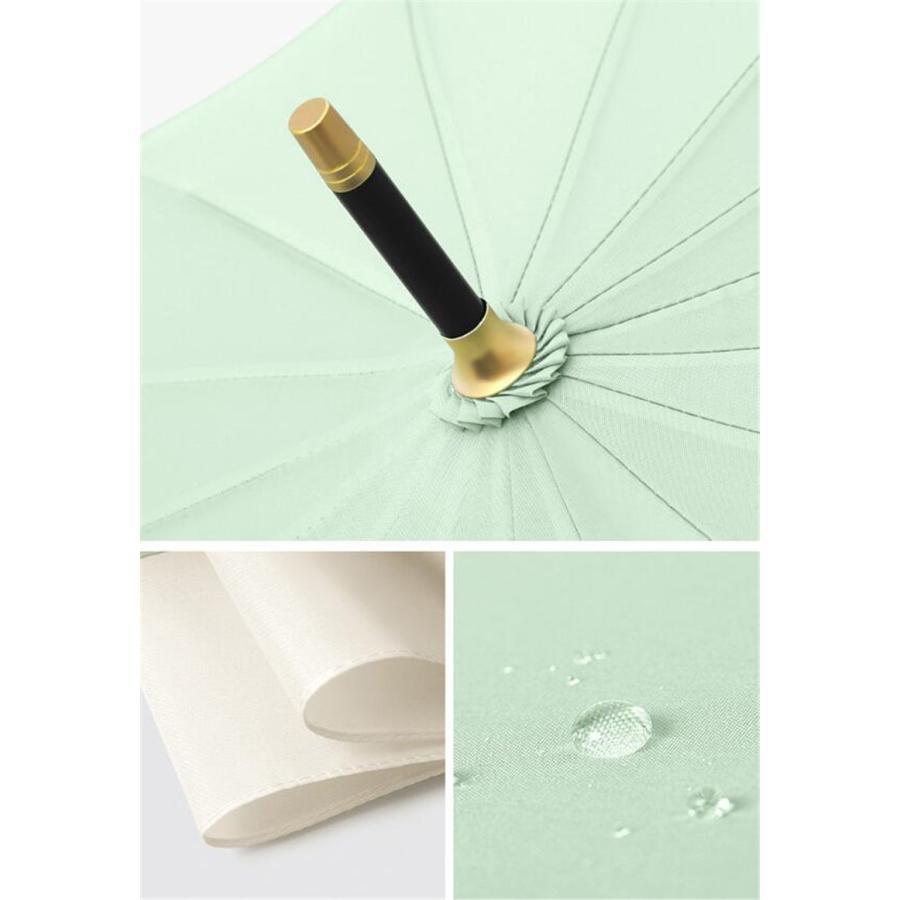傘 雨傘 レディース 長傘 16本骨 雨具 丈夫 婦人傘 シンプル 高校生 贈り物 かさ 大学生 レディース かわいい きれいめ カサ おしゃれ 