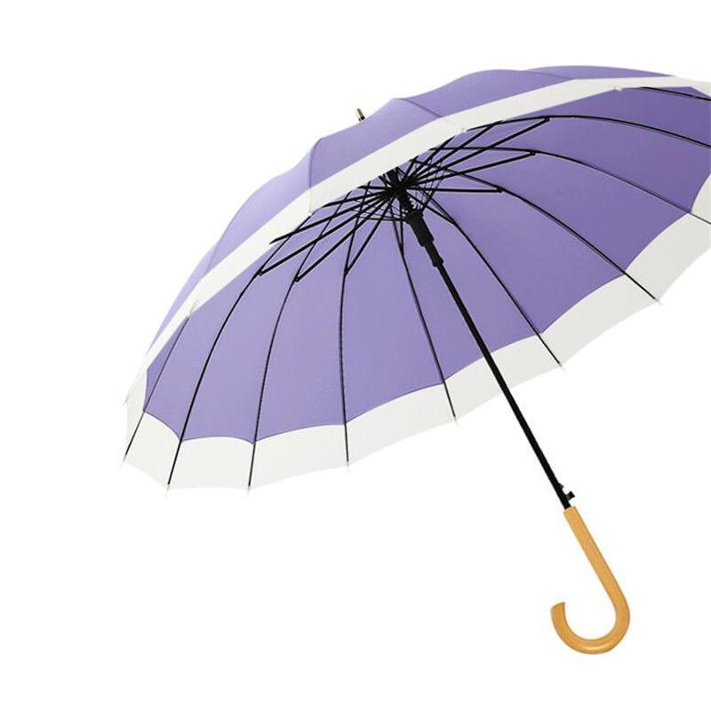 傘 雨傘 レディース 長傘 16本骨 雨具 丈夫 婦人傘 シンプル 高校生 贈り物 かさ 大学生 レディース かわいい きれいめ カサ おしゃれ 
