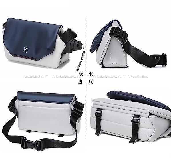 ショルダーバッグ メンズ 斜めがけ メッセンジャーバッグ 肩がけバッグ 防水 2WAY アウトドア 通勤通学 旅行 