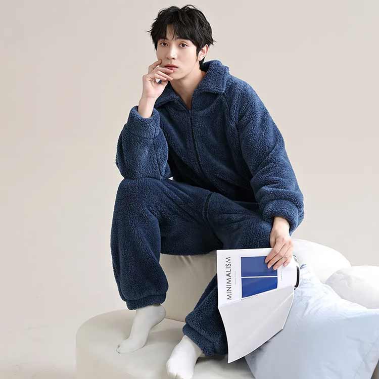 モコモコ ルームウェア メンズ 。 パジャマ 長袖 カバーオール オールインワン 修学旅行 おもしろ 着る毛布 クマ耳 フード付き 前開き彼氏 寝巻き 冬用 