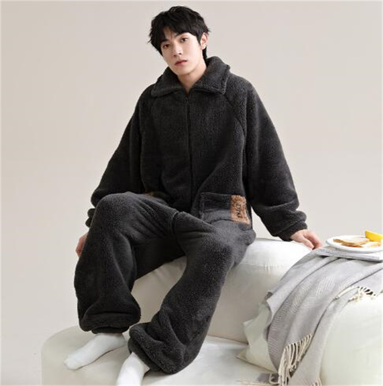 モコモコ ルームウェア メンズ 。 パジャマ 長袖 カバーオール オールインワン 修学旅行 おもしろ 着る毛布 クマ耳 フード付き 前開き彼氏 寝巻き 冬用 