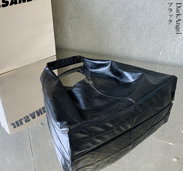トートバッグ トート トート 大きめ A4 レディース ワンハンドル パソコン 三角 シルバー お洒落 ジャパニーズ レザー 黒 おしゃれ モード 