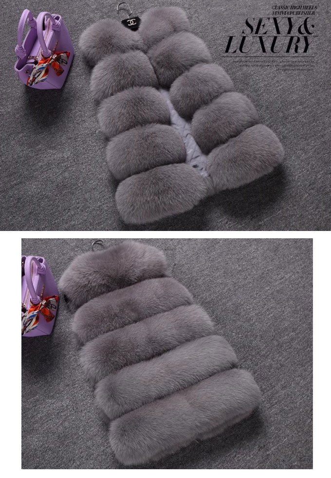 毛皮ベスト ファーベスト レディース フォックス フェイクファー 袖なし 冬 ふわふわ 秋 ギフト 暖かい 優雅 アウター 着痩せ ミドル丈 。 もこもこ 