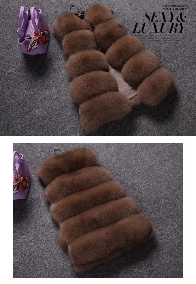 毛皮ベスト ファーベスト レディース フォックス フェイクファー 袖なし 冬 ふわふわ 秋 ギフト 暖かい 優雅 アウター 着痩せ ミドル丈 。 もこもこ 