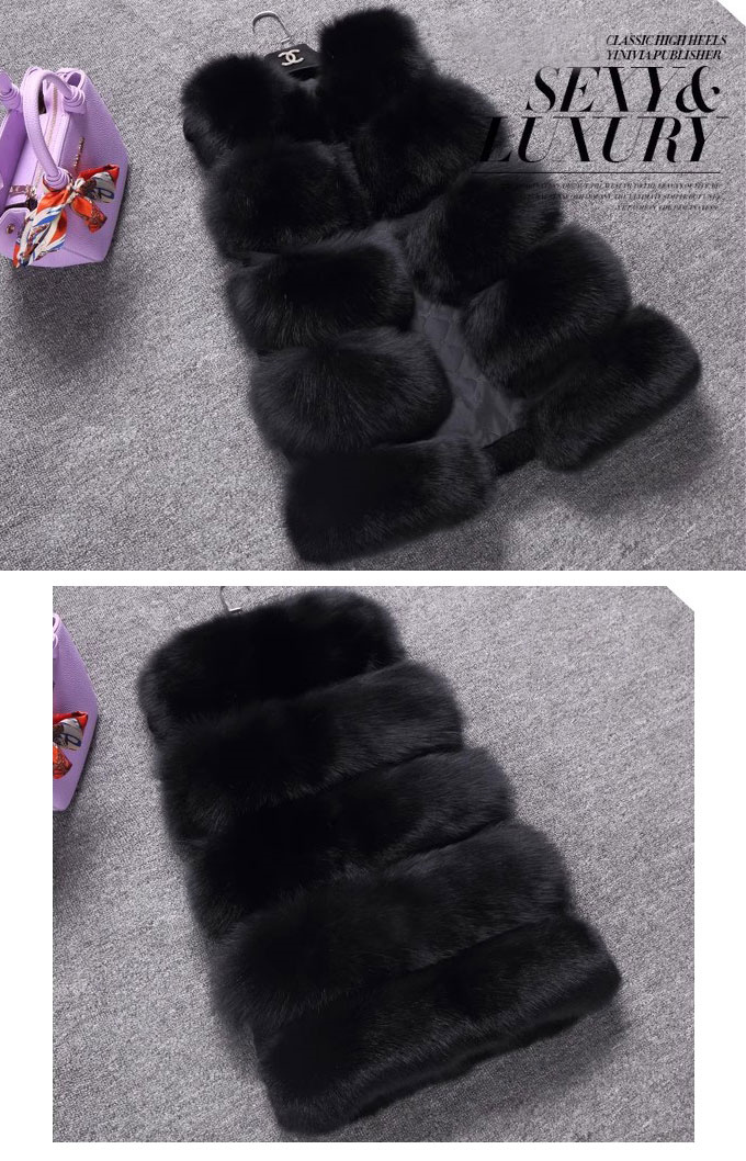 毛皮ベスト ファーベスト レディース フォックス フェイクファー 袖なし 冬 ふわふわ 秋 ギフト 暖かい 優雅 アウター 着痩せ ミドル丈 。 もこもこ 