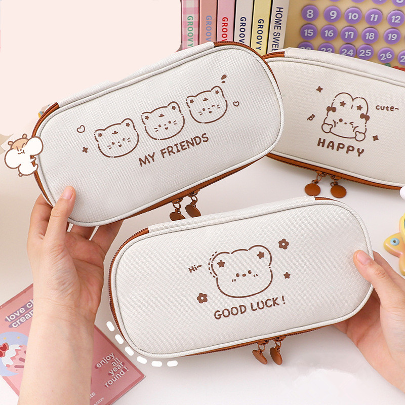 キャラクター シンプル ペンケース 全4種類 文具ペンケース大容量 筆箱 送料無料 