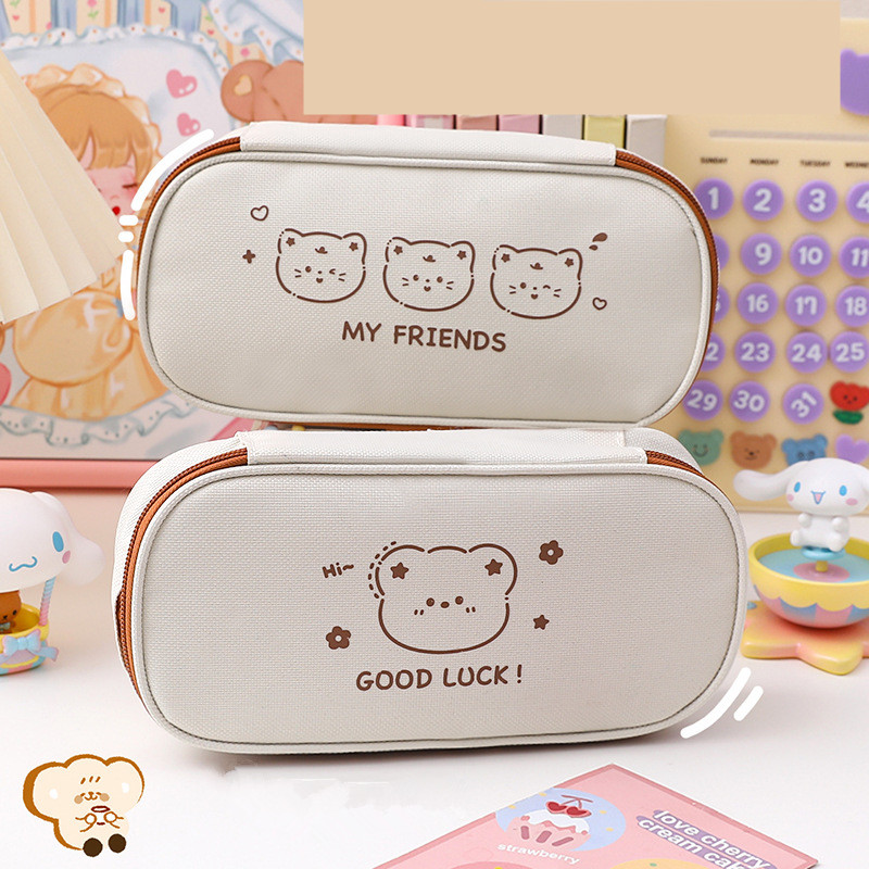 キャラクター シンプル ペンケース 全4種類 文具ペンケース大容量 筆箱 送料無料 