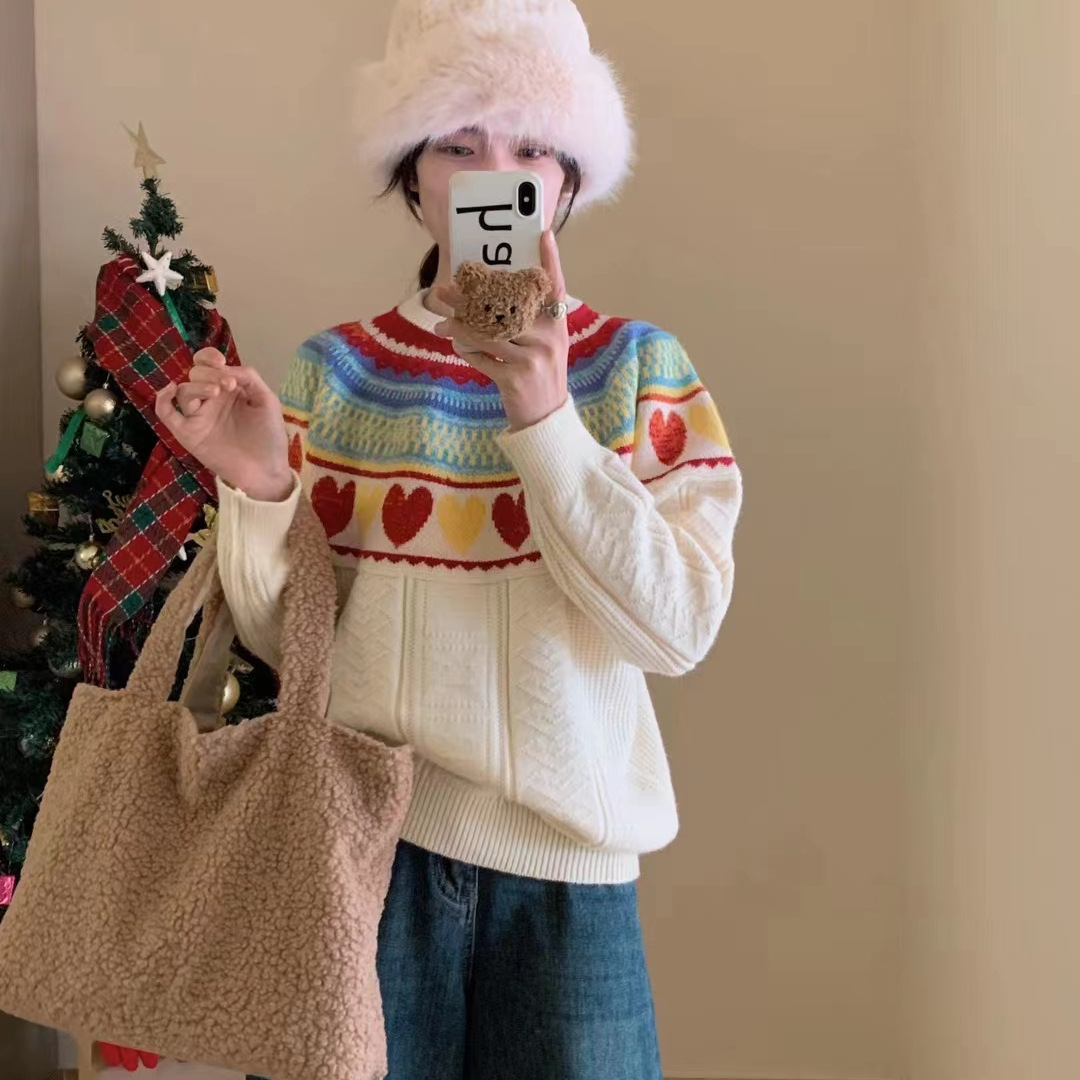 ニットトップス レディース 秋冬 Fサイズ セーター オシャレ もふもふ ハイネック 横縞 F 着痩せ 温かい 