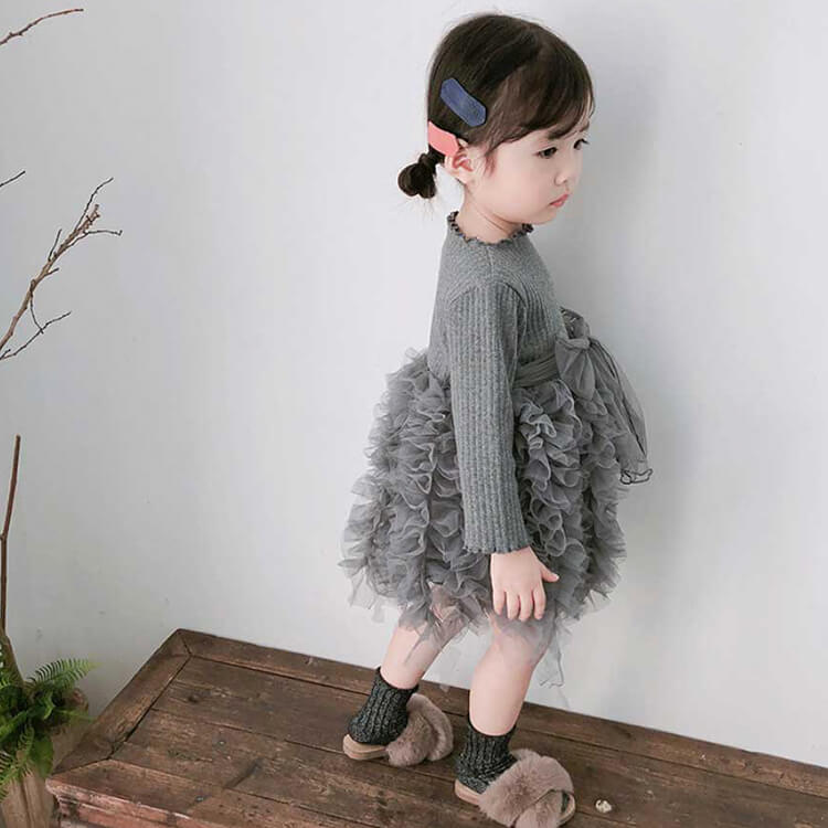 ワンピース 卒園式 女の子 ふわふわ 子供 長袖 ベビー服 誕生日 保育園 キッズ 入学式 子ども 結婚式発表会 おしゃれ チュールスカート きれいめ 入園式 