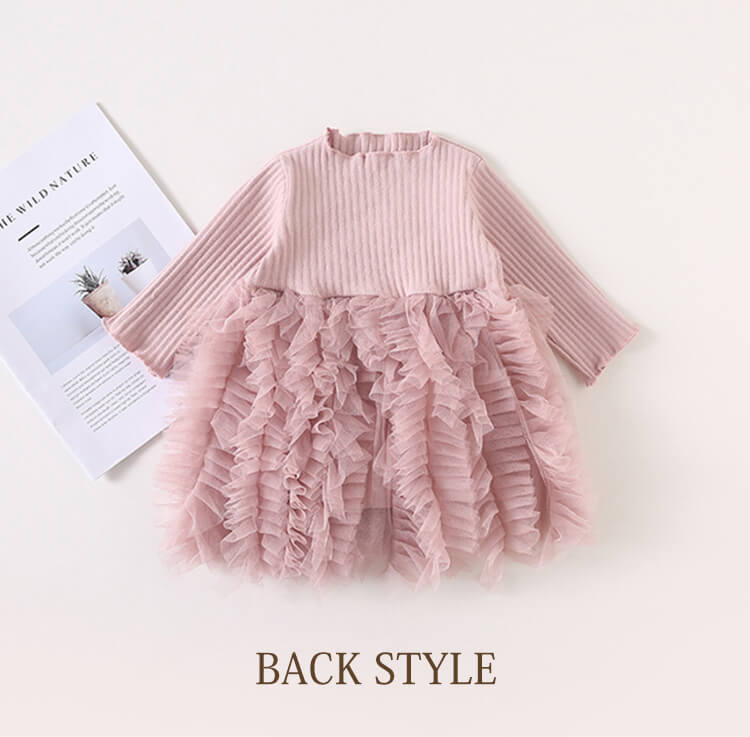 ワンピース 卒園式 女の子 ふわふわ 子供 長袖 ベビー服 誕生日 保育園 キッズ 入学式 子ども 結婚式発表会 おしゃれ チュールスカート きれいめ 入園式 