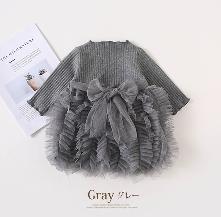 ワンピース 卒園式 女の子 ふわふわ 子供 長袖 ベビー服 誕生日 保育園 キッズ 入学式 子ども 結婚式発表会 おしゃれ チュールスカート きれいめ 入園式 