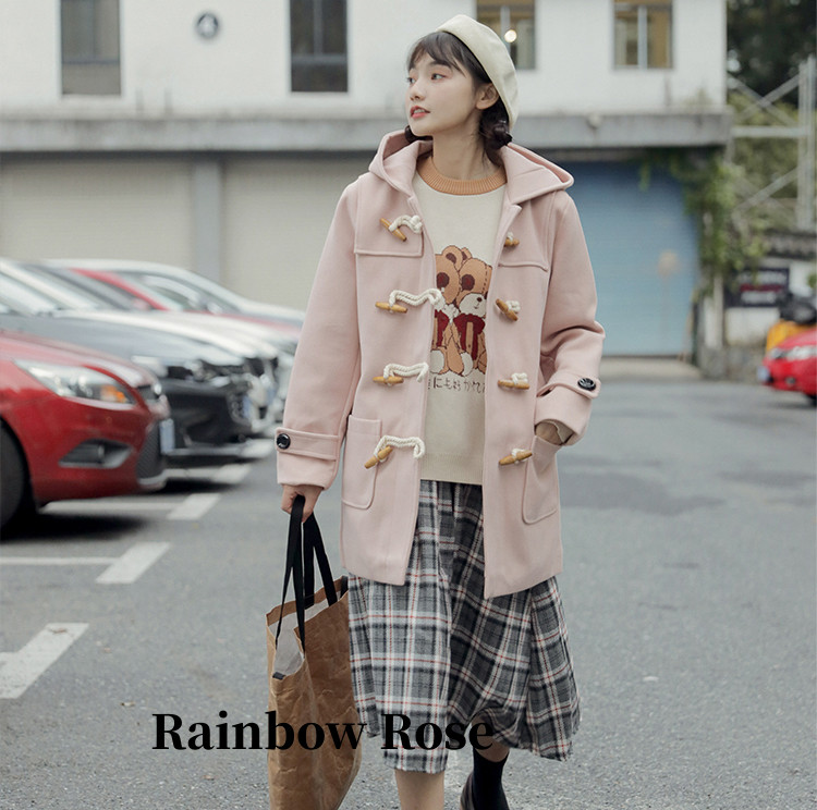 クーポンで5 100円！ ダッフルコート ロングダッフルコート アウター コート 無地 ショート丈 ロングコート フード ロング フード付き 綿コート 大きいサイズ 