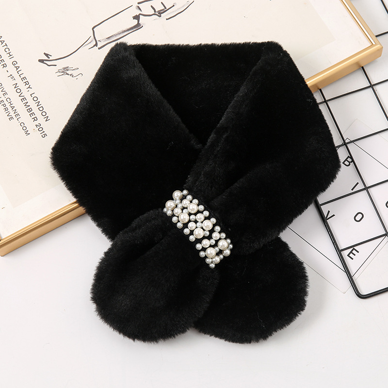 送料無料 マフラー レディース ファーマフラー パール冬 ふわふわ 秋冬防寒 ソフト差し込み 柔らかい 