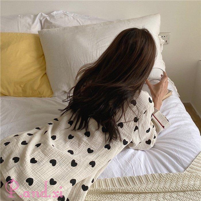 パジャマ ルームウェア レディース 秋冬 長袖 パジャマ 部屋着 前開き 女性 ロングパンツ上下セット 韓国風 綿100％ルームウェア 秋パジャマ 可愛いパジャマ 