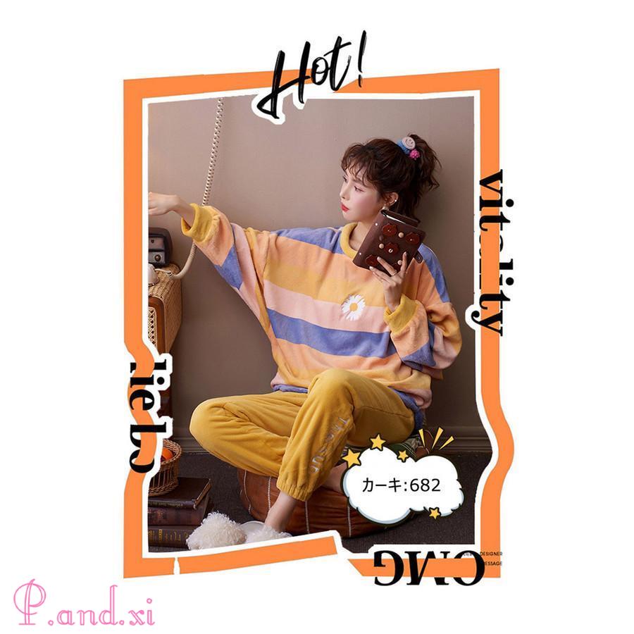 パジャマ ルームウェア レディース 秋冬 モコモコ 長袖 暖かい上下セット ルームウェア 厚手パジャマ部屋着 大人可愛い パジャマ フランネル 寝巻き 可愛い 