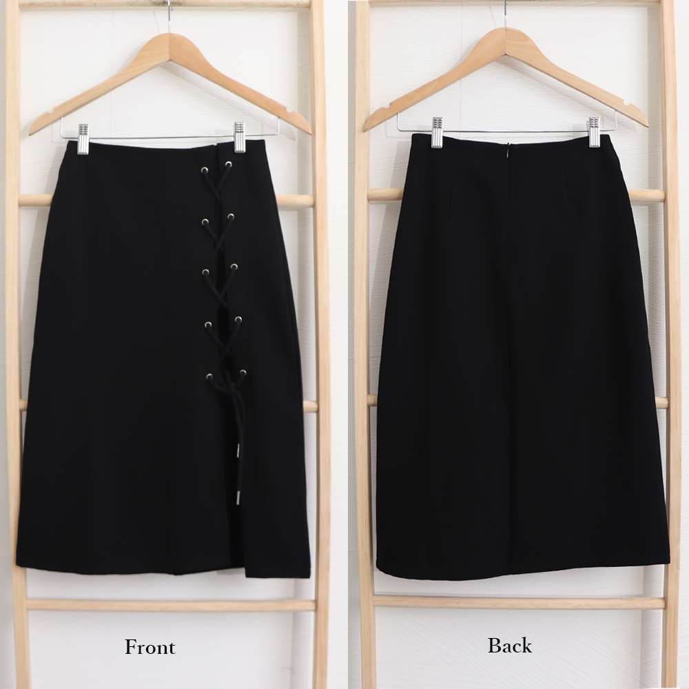 レースアップ スリット スカート セクシー  