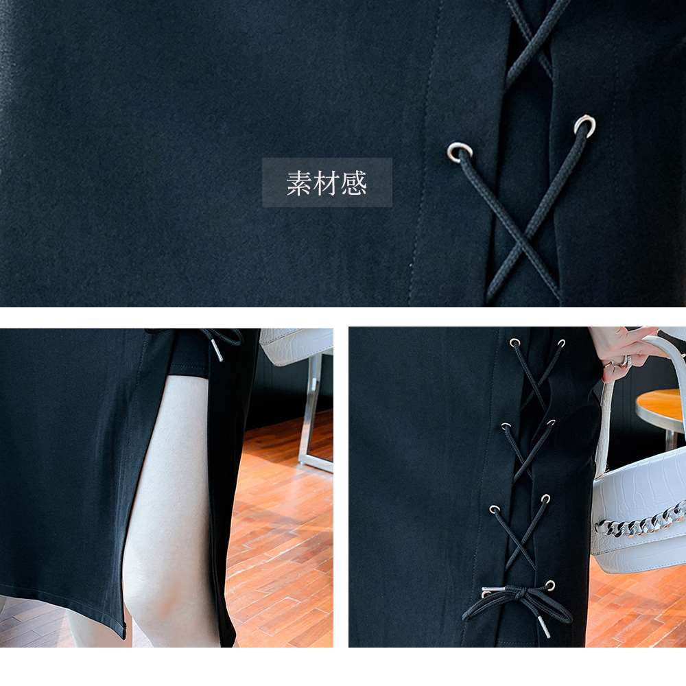 レースアップ スリット スカート セクシー  