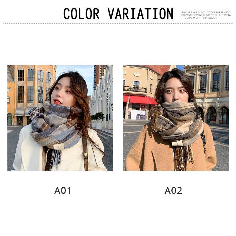 マフラー レディース チェック 大判ストール 暖かい ストール プレゼント 秋冬春 大きい かわいい ボリュームたっぷり 巻物通勤 通学 もこもこ 