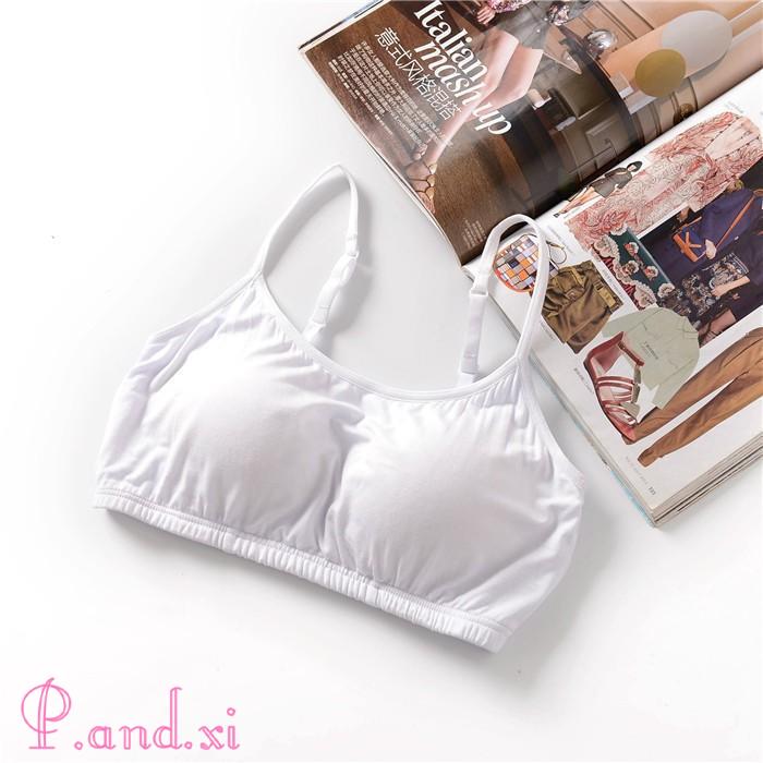 ブラジャー ノンワイヤー キャミソール カップ付き ショート丈 リブ インナーウェア 育乳 ナイトブラ 見せブラトップ ブラキャミ 安い リラックスブラ 