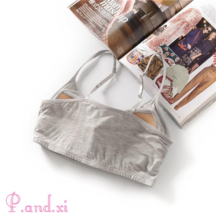 ブラジャー ノンワイヤー キャミソール カップ付き ショート丈 リブ インナーウェア 育乳 ナイトブラ 見せブラトップ ブラキャミ 安い リラックスブラ 